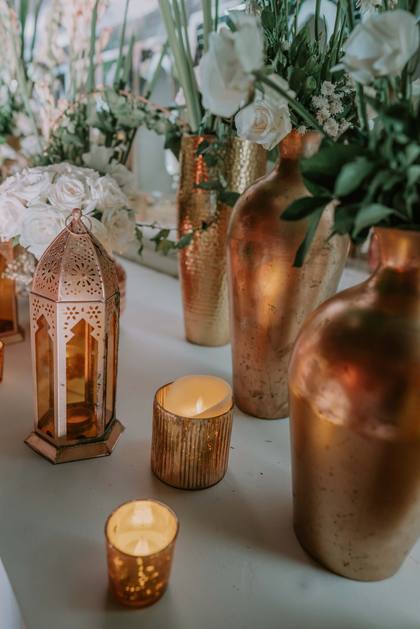 Tablescape and Floral detail — Sufi Night decor — Alila Diwa Goa
